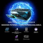 ASUS ROG Thor 1200W Platinum III – Alimentatore ATX 3.1 1200W 80 Plus Platinum, OLED Magnetico, GaN MOSFET, GPU-First, PCIe 5.1 - immagine 2