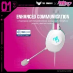 ASUS TUF Gaming H1 Gen II Hatsune Miku Edition – Cuffie Gaming USB, 40mm Essence, Surround 7.1, Microfono TeamSpeak - immagine 4