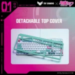 ASUS TUF Gaming K3 Gen II Hatsune Miku Edition – Tastiera Gaming Meccanica Compatta 96% RGB con Switch Ottico-Meccanici Rossi, IP57, Aura Sync e Layout US (ANSI) - immagine 9
