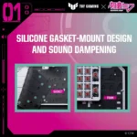 ASUS TUF Gaming K3 Gen II Hatsune Miku Edition – Tastiera Gaming Meccanica Compatta 96% RGB con Switch Ottico-Meccanici Rossi, IP57, Aura Sync e Layout US (ANSI) - immagine 10