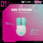 ASUS TUF Gaming Mini Wireless Mouse Hatsune Miku Edition – Mouse Gaming Wireless Tri-Mode 65g, 12.000 DPI, 100M Click, PTFE - immagine 4