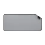 Logitech Desk Mat Mid Grey – Tappetino Scrivania 700 × 300 mm, Tessuto Riciclato, Base Antiscivolo, Grigio - immagine 4