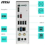 MSI B850 GAMING PLUS WIFI – Scheda Madre ATX, Socket AM5, DDR5, M.2 Gen5, PCIe 5.0, USB 3.1, Wi-Fi 7, LAN 5G, Bluetooth 5.4 [911-7E56-05S] - immagine 9