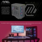 MSI MAG PANO 100R PZ – Case Gaming Mid Tower, ATX, Panoramico 270°, 4 Ventole ARGB, Supporto Radiatori 360mm - immagine 3