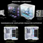 MSI MAG PANO 100R PZ – Case Gaming Mid Tower, ATX, Panoramico 270°, 4 Ventole ARGB, Supporto Radiatori 360mm - immagine 5