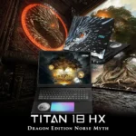 MSI Titan 18 HX Dragon Edition Norse Myth A2XWIG-439IT – Notebook Gaming 18" UHD+ IPS 120Hz, Intel Core Ultra 9 285HX, RTX 5080, 64GB DDR5, 6TB SSD, Wi-Fi 7, Win 11 Pro - immagine 2
