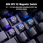 ASUS ROG Falcata – Tastiera Gaming Split 75% Wireless con Switch Magnetici ROG HFX V2, Rapid Trigger, Polling 8000 Hz e Layout US (ANSI) - immagine 13