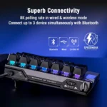 ASUS ROG Falcata – Tastiera Gaming Split 75% Wireless con Switch Magnetici ROG HFX V2, Rapid Trigger, Polling 8000 Hz e Layout US (ANSI) - immagine 16