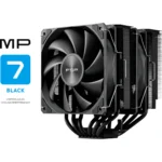 FSP MP7-B – Dissipatore CPU Black Edition con 6 Heat Pipes, Doppia Ventola 120mm e Design Offset - immagine 2