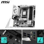 MSI B850M GAMING PLUS WIFI6E – Scheda Madre mATX AM5 per Ryzen 9000 con Wi-Fi 6E, 2.5G LAN, M.2 PCIe 5.0 e funzioni EZ DIY - immagine 4