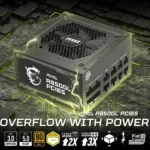 MSI MAG A850GL PCIE5 850W – Alimentatore ATX 3.0 80 Plus Gold con PCIe 5.1, Full Modular, pronto per GPU di nuova generazione, Nero - immagine 2