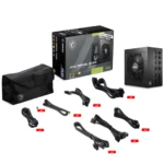 MSI MAG A850GL PCIE5 850W – Alimentatore ATX 3.0 80 Plus Gold con PCIe 5.1, Full Modular, pronto per GPU di nuova generazione, Nero - immagine 6