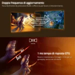 AOC U27G4R – Monitor Gaming Dual Frame 27” UHD 160Hz / FHD 320Hz, Fast IPS, 0.5ms, G-Sync Compatible, HDR400 - immagine 3