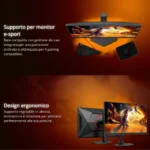 AOC U27G4R – Monitor Gaming Dual Frame 27” UHD 160Hz / FHD 320Hz, Fast IPS, 0.5ms, G-Sync Compatible, HDR400 - immagine 6