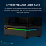 ASUS Prime AP202 ARGB – Case mATX panoramico con vetro temperato curvo e illuminazione ARGB Aura Sync - immagine 5