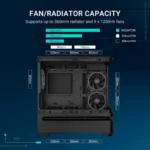 ASUS Prime AP202 ARGB – Case mATX panoramico con vetro temperato curvo e illuminazione ARGB Aura Sync - immagine 6