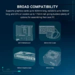 ASUS Prime AP202 ARGB – Case mATX panoramico con vetro temperato curvo e illuminazione ARGB Aura Sync - immagine 7