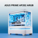 ASUS Prime AP202 ARGB White – Case mATX panoramico con vetro temperato curvo e illuminazione ARGB Aura Sync - immagine 2