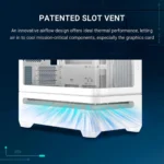 ASUS Prime AP202 ARGB White – Case mATX panoramico con vetro temperato curvo e illuminazione ARGB Aura Sync - immagine 4