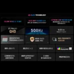 ASUS ROG Strix OLED XG27AQDPG – Monitor Gaming 27" QHD, QD-OLED 500Hz, 0.03ms, 99% DCI-P3, DisplayHDR, USB-C - immagine 3