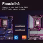 Crucial Pro DDR5 64GB (2×32GB) 6000MHz CL40 OC – Memoria RAM U-DIMM Gaming XMP 3.0 / AMD EXPO - immagine 4