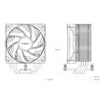 FSP NP5-WA – Dissipatore CPU ad Aria ARGB con 4 Heat Pipes, Ventola 120mm PWM e Compatibilità Completa RAM - immagine 9