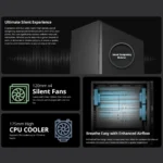 FSP U530-BS – Case Full Tower E-ATX Ultra Silenzioso, 4x Ventole 120mm, Pannelli Fonoassorbenti, USB Type-C - immagine 3