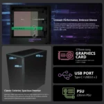 FSP U530-BS – Case Full Tower E-ATX Ultra Silenzioso, 4x Ventole 120mm, Pannelli Fonoassorbenti, USB Type-C - immagine 4