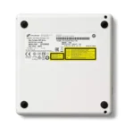 Hitachi-LG GP60 – Masterizzatore DVD Esterno Slim USB 2.0 8x per Windows e Mac (Bianco) - immagine 4