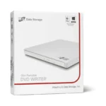 Hitachi-LG GP60 – Masterizzatore DVD Esterno Slim USB 2.0 8x per Windows e Mac (Bianco) - immagine 5