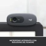 Logitech C270 – Webcam HD 720p con Microfono Integrato e Correzione Automatica della Luce - immagine 7