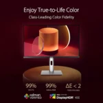 ASUS ProArt Display PA279CRV – Monitor 27” 4K UHD IPS, 99% DCI-P3, Calman Verified, USB-C 96W, HDR400, ergonomico - immagine 3