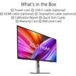 ASUS ProArt Display PA279CRV – Monitor 27” 4K UHD IPS, 99% DCI-P3, Calman Verified, USB-C 96W, HDR400, ergonomico - immagine 8