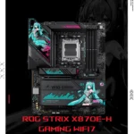 ASUS ROG STRIX X870E-H GAMING WIFI7 Hatsune Miku Edition – Scheda Madre ATX, AM5, X870E, DDR5, PCIe 5.0, USB4, WiFi 7 - immagine 2