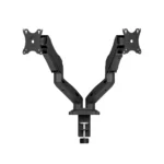 ICY BOX IB-MS204-T – Supporto da Scrivania per Doppio Monitor fino a 32", VESA 75/100, Bracci Regolabili - immagine 2