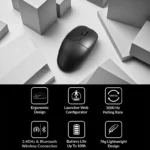 Keychron BM22 – Mouse Wireless 2.4GHz / Bluetooth 5.2 / USB-C, PAW3212, 76g, fino a 2400 DPI - immagine 2