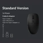 Keychron BM22 – Mouse Wireless 2.4GHz / Bluetooth 5.2 / USB-C, PAW3212, 76g, fino a 2400 DPI - immagine 9