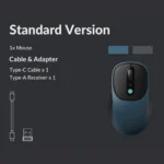 Keychron BM24 Metal Gray – Mouse Wireless 2.4GHz / Bluetooth 5.2 / USB-C, Silenzioso, 81g, fino a 2400 DPI - immagine 9