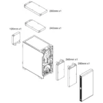 Thermaltake S100 Tempered Glass – Micro Case Compatto, Mciro-ATX, Elegante e Perfetto per Build Moderni - immagine 8
