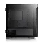 Thermaltake S100 Tempered Glass Black – Case PC Micro-ATX Mini-ITX con Vetro Temperato 3mm, GPU 330mm, Radiatore 280mm, Ventola 120mm, Nero - immagine 3