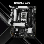 ASRock B860M-X WiFi – Scheda Madre Micro-ATX Intel B860 con DDR5, PCIe 5.0 M.2, Wi-Fi 6E e LAN 2.5G - immagine 2