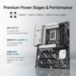 ASUS PRIME Z890-P WIFI – Scheda Madre ATX LGA1851 con PCIe 5.0, DDR5, Thunderbolt 4, WiFi 7 e LAN 2.5G - immagine 4
