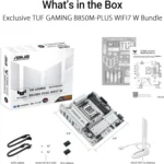 ASUS TUF GAMING B850M-PLUS WIFI7 W – Scheda Madre AM5 micro-ATX, DDR5 fino a 8000+ (OC), PCIe 5.0, Wi-Fi 7, 2.5Gb LAN - immagine 13