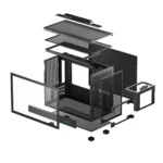 DeepCool CH160 PLUS – Case Mini Tower Compatto Micro-ATX con Supporto AIO 240mm e Design Mesh - immagine 11