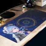 HYTE Hoshimachi Suisei Keycap e Desk Pad Bundle – Set Ufficiale VTuber, Keycap PBT Cherry + Desk Pad 900 × 400 mm, Early Bird - immagine 3