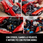 LEGO Technic Ferrari Daytona SP3 – Set da collezione Ultimate Car Concept, in Scala 1:8, Kit Modellismo - immagine 11