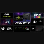 MSI MAG 244F – Monitor Gaming 24” FHD 200Hz Rapid IPS con 0,5ms, 126% sRGB e FreeSync Premium - immagine 3