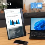 MSI PRO MP161 E2U – Monitor Portatile 15.6" FHD IPS Ultra-Sottile, Dual USB-C, Mini-HDMI, 0°-180°, Tripod Mount, EyesErgo - immagine 7