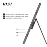 MSI PRO MP161 E2U – Monitor Portatile 15.6" FHD IPS Ultra-Sottile, Dual USB-C, Mini-HDMI, 0°-180°, Tripod Mount, EyesErgo - immagine 8
