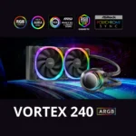 Antec VORTEX 240 ARGB – Dissipatore a Liquido CPU AIO 240mm con Pompa a Spirale ARGB, Ventole PWM e Controller RGB - immagine 2